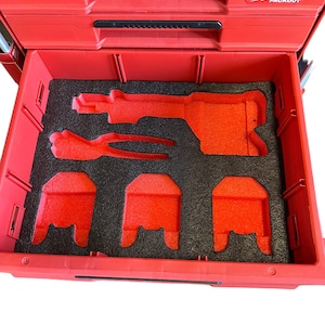 Milwaukee Packout 8442 - M18 Short Throw Press Tool w/PEX Crimp Jaws Kaizen Foam Insert-No Tools or Packout Included