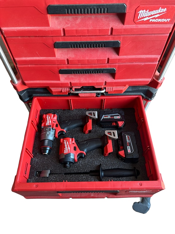 M18 Hammer Drill Combo Kit Kaizen Foam Insert for Milwaukee Packout Drawers Etsy UK