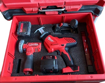 Milwaukee M18/M12 Combo Kit Insert -No Tools or Packout are Included