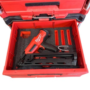 Milwaukee Packout Kaizen Foam Insert for M18 15 Gauge Angled Finish Nailer-Packout and tools are not included