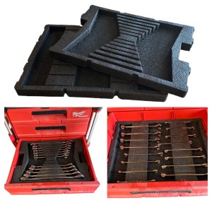 Milwaukee Packout Combination/FlexHead Ratchet Kaizen Foam Insert-No Tools or Packout Included