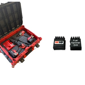Kit combinato martello Milwaukee M18 Kaizen Inserto in schiuma per Packout