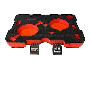Milwaukee M18 FUEL 1/2” HP Router Kit  Kaizen Foam Insert for Packout