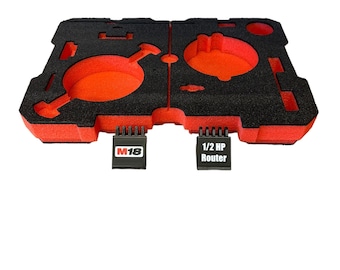 Milwaukee M18 FUEL 1/2” HP Router Kit  Kaizen Foam Insert for Packout