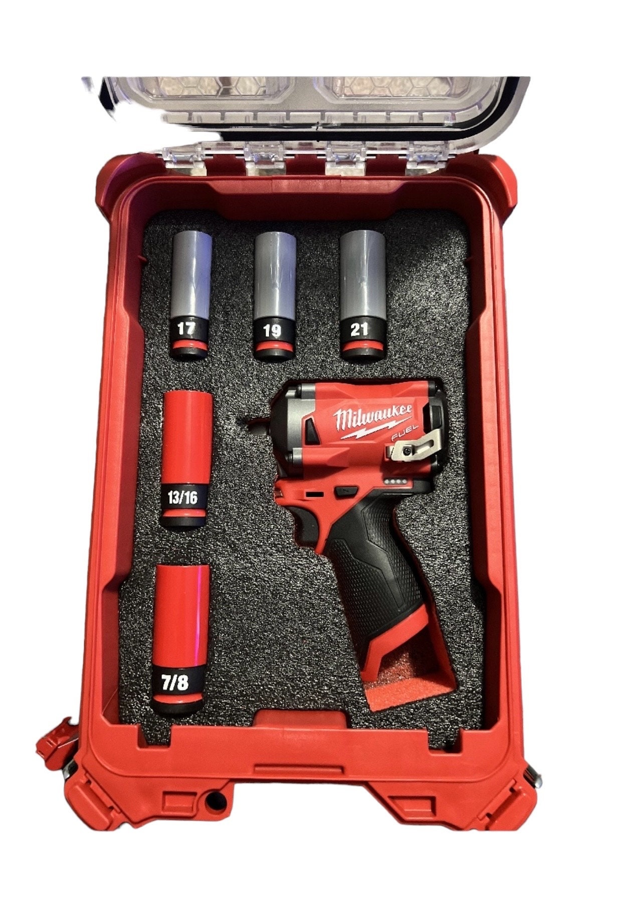 Milwaukee Packout Kaizen Foam Insert for M12 Stubby and Lug Socket