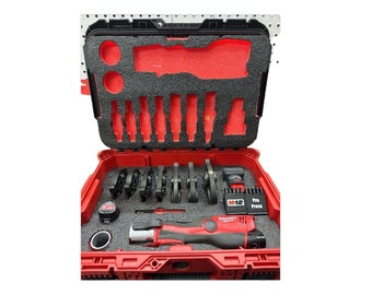 Milwaukee M12 Force Logic Pro Press with Mega Jaws Kaizen Foam Insert for Packout