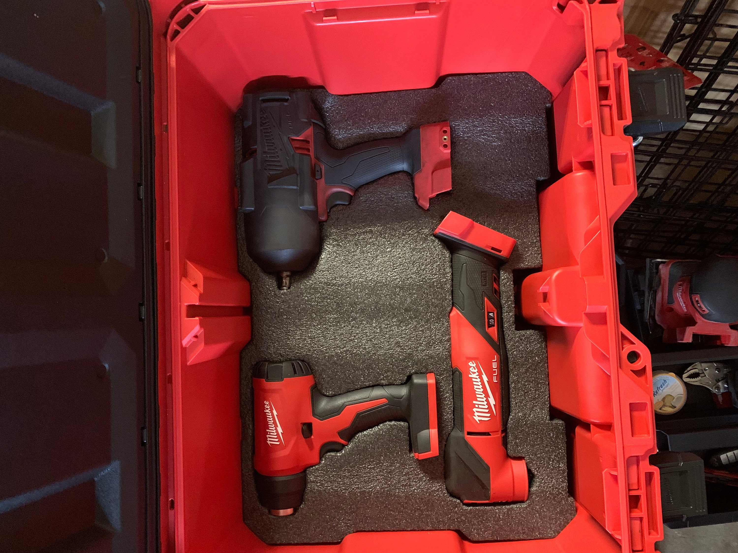 Kaizen foam insert custom made foam milwauke, dewalt and Mikita power