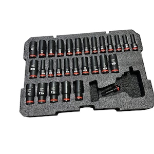 Milwaukee Packout 8424 1/2 Socket Set Kaizen Foam Insert for M18 Impact-No Tools or Packout Included