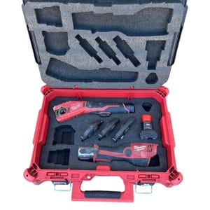 Milwaukee M12 Force Logic Pro Press with M12 Copper Cutter Kaizen Foam Insert for Packout