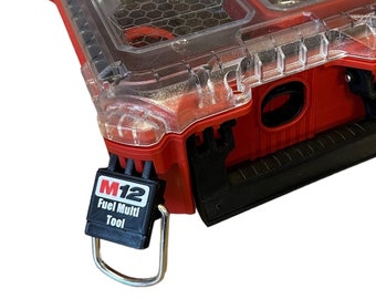Milwaukee M12 Fuel Multitool 3D-geprinte Milwaukee Packout-vergrendelingen