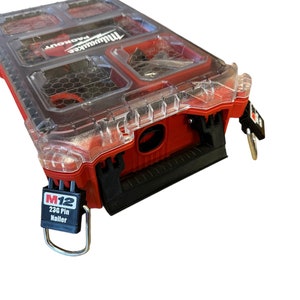 Milwaukee M12 23G Pin Nailer 3D Printed Milwaukee Packout Latches