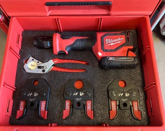 Milwaukee Packout Kaizen Foam Insert for Milwaukee 3/8 SAE Model 48-22-9481  and Metric 48-22-9482-no Tools or Packout Included 