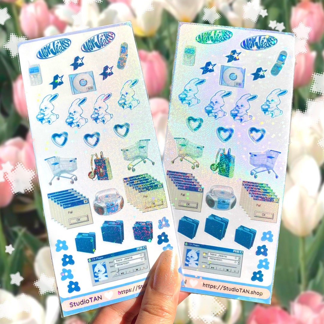 NEWJEANS STICKER Sheet / New Jeans Stickers / Kpop Photo Card Etsy