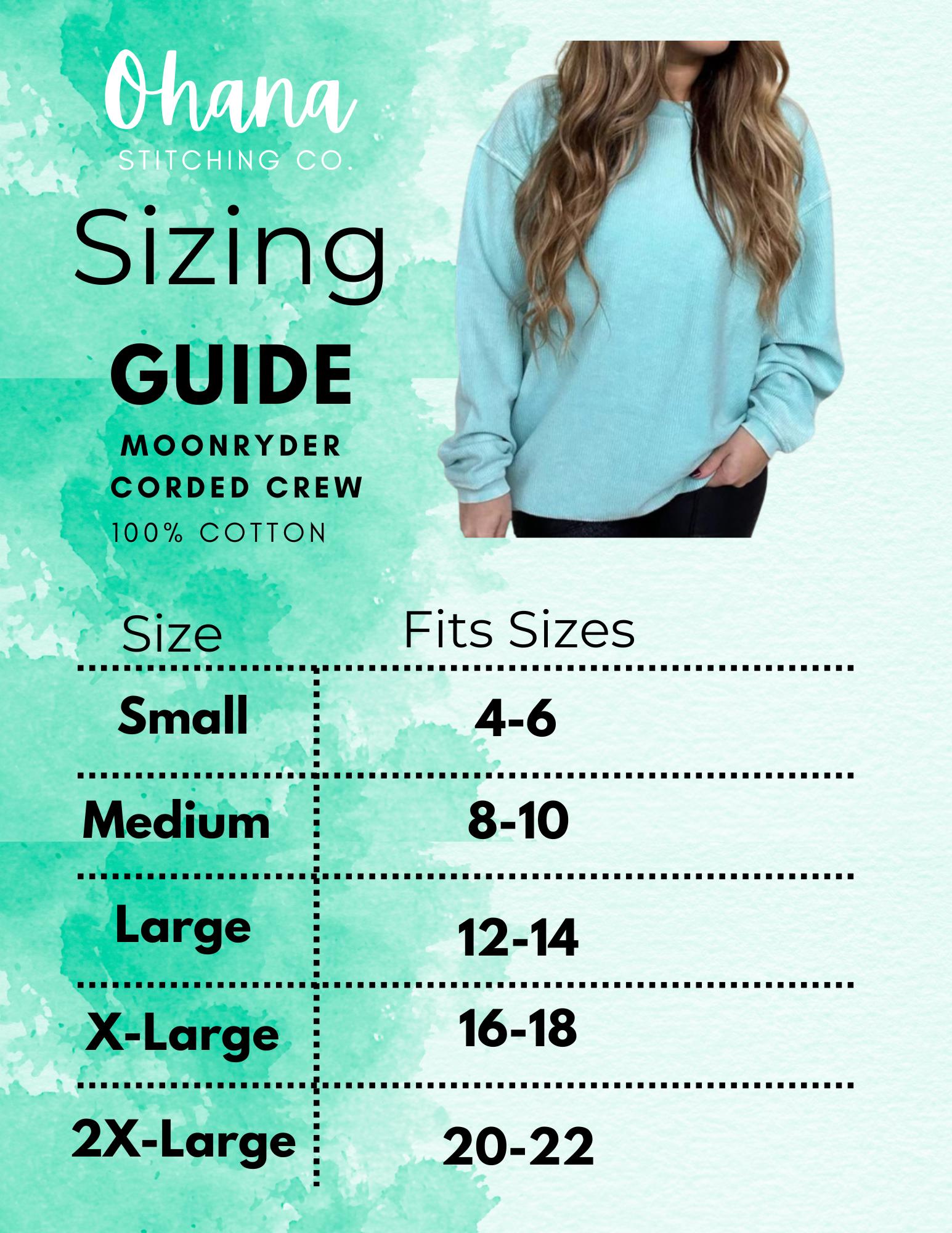 Chicka-d Women's Corded Crew Sweatshirt - 100% Cotton, Vintage Washed, Ribbed Cuffs & Hem, NCAA Licensed (Charcoal, X-Large) - View #8