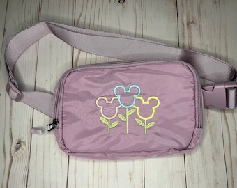 Mouse Flowers Belt Bag