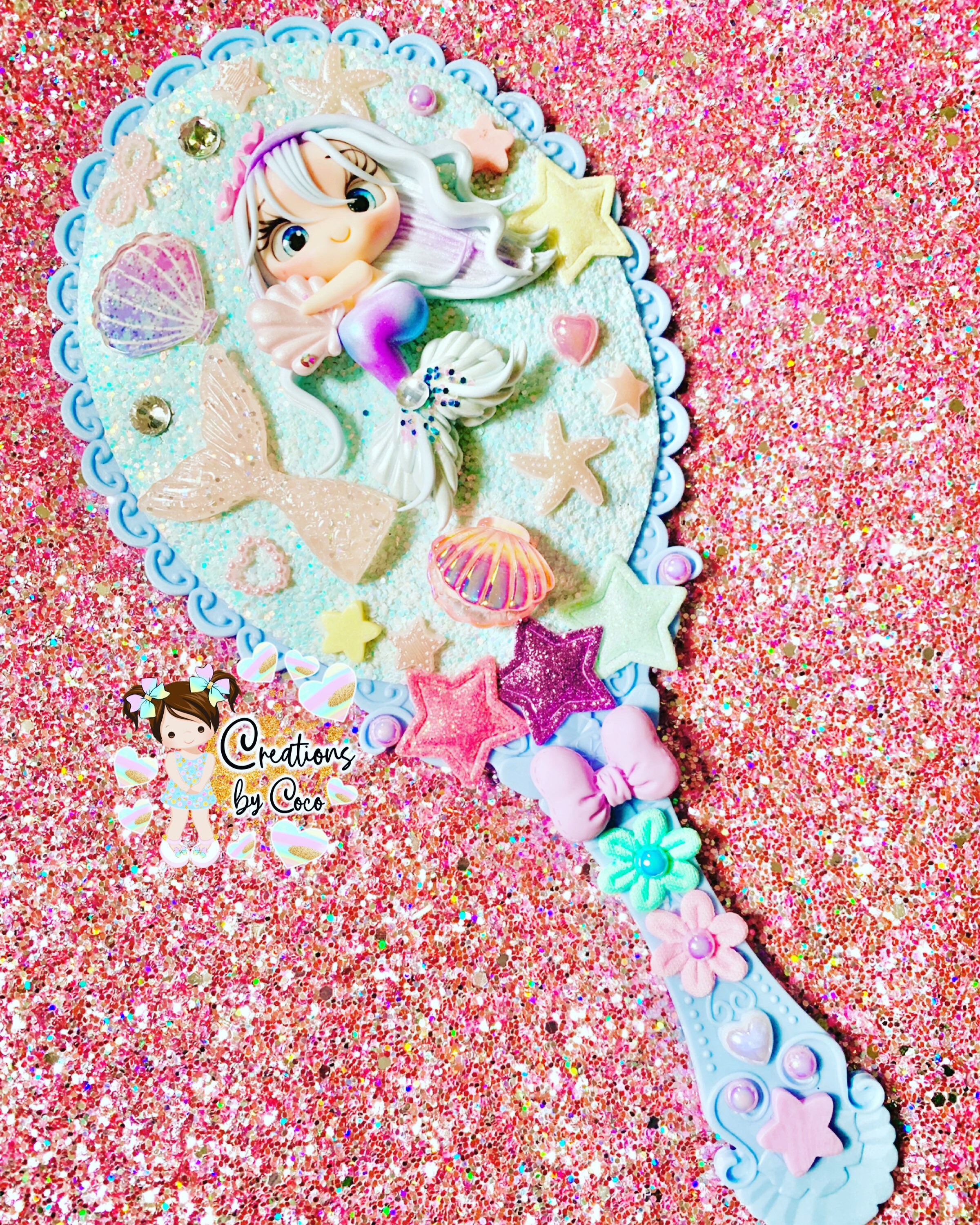 マーメイドハンドヘルドミラー - Etsy 日本