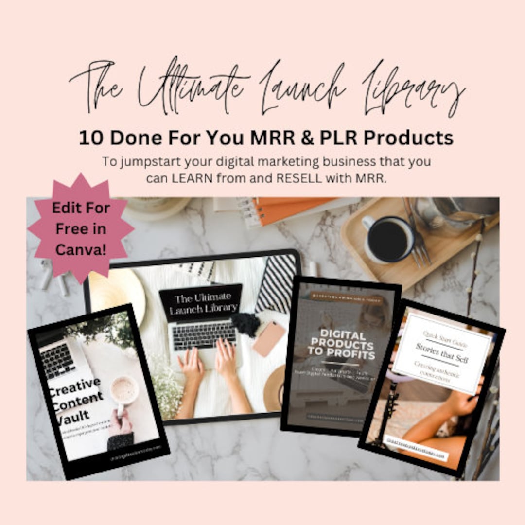 Ultimate Launch Library MRR Done for You Lead Magnet PLR Digital ...