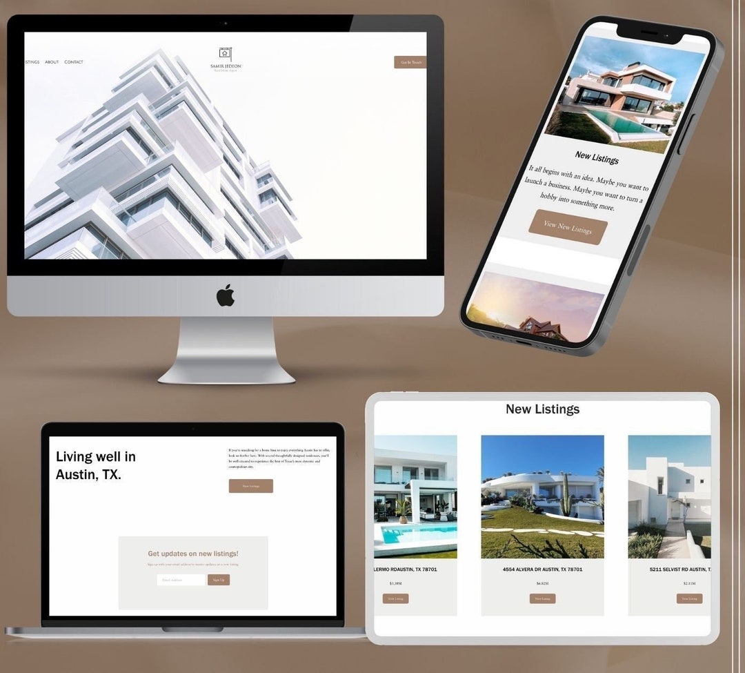 Squarespace Template the Realtor Etsy