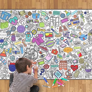 Medical Office Wall Art Health and Wellness Coloring Poster Doctor Gift PA Medical Student Gift Hospital Medical Posters Break Room Wall Art