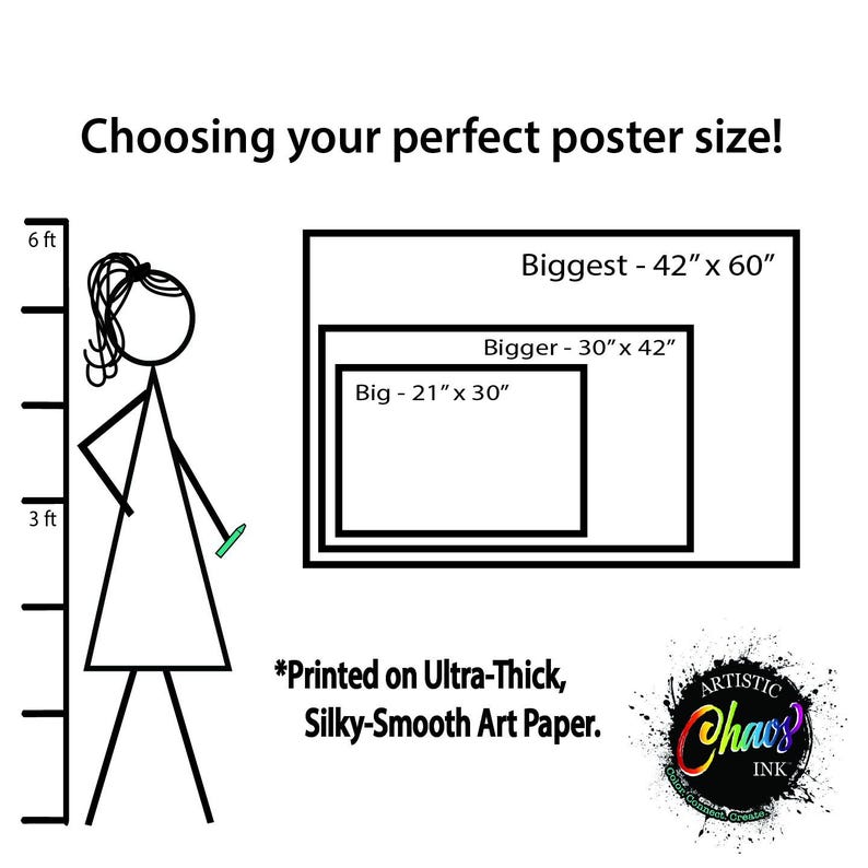 HUGE Coloring Poster--HALLOWEEN--Coloring Activity for Groups, Individuals, Kids, Adults--3 Sizes, Printed on Art-Quality Keepsake Paper! image 4