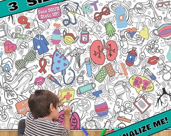 Respiratory therapist  RT Gifts Coloring Page Respiratory Therapist Gifts Coloring Poster RT decal Lungs Art Respiratory Therapy Week