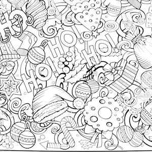 Printable Christmas Joy Coloring Table Runner Download Christmas