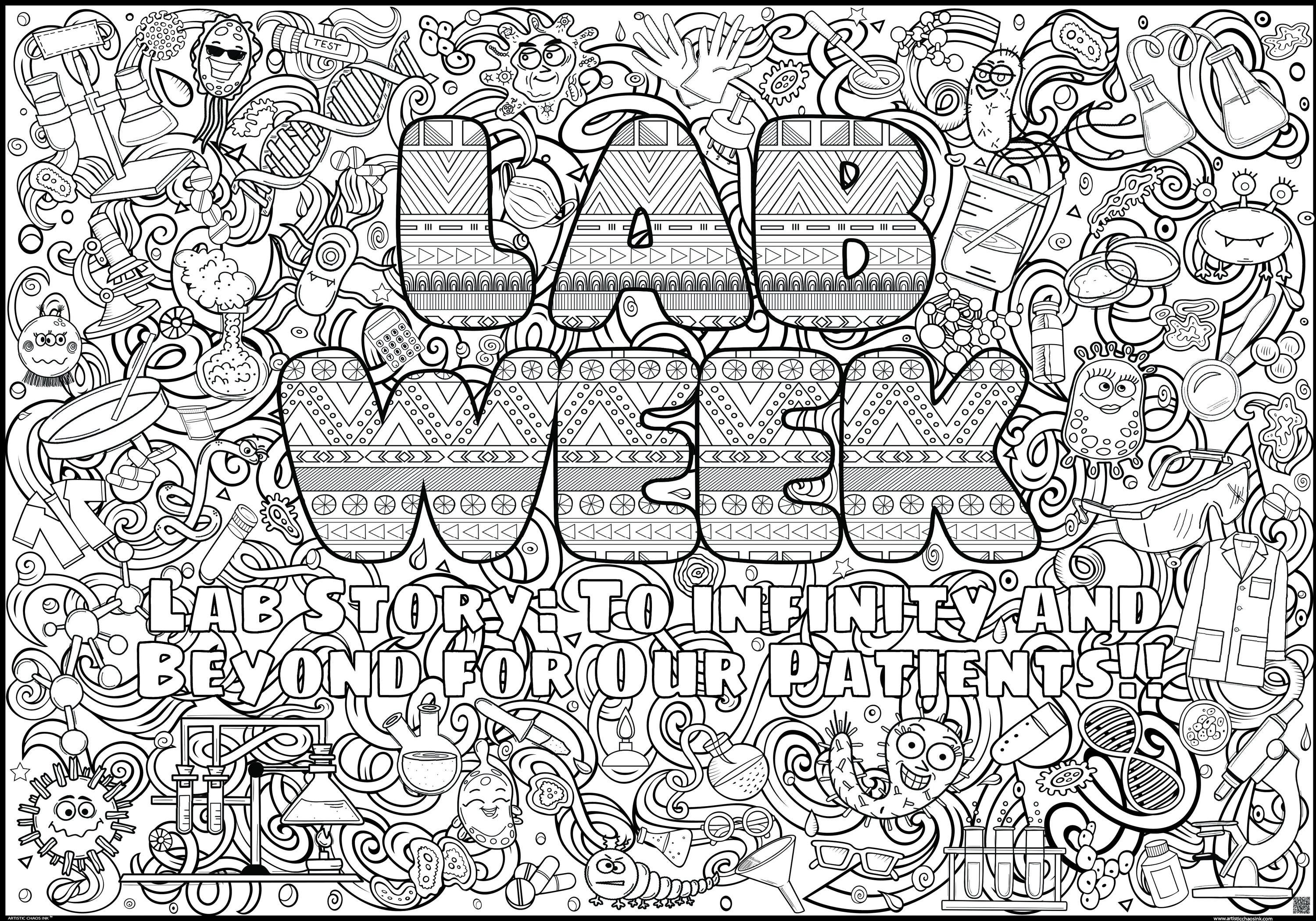 Printable--lab Week 2026 Instant Download Giant Coloring Poster ...