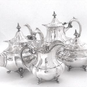 Reed & Barton Hampton Court Coffee Sterling Silver Tea Set