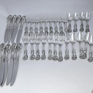 Reed & Barton Francis I Sterling Silver Flatware Service 8 – 32 Pc No Mono 40.02