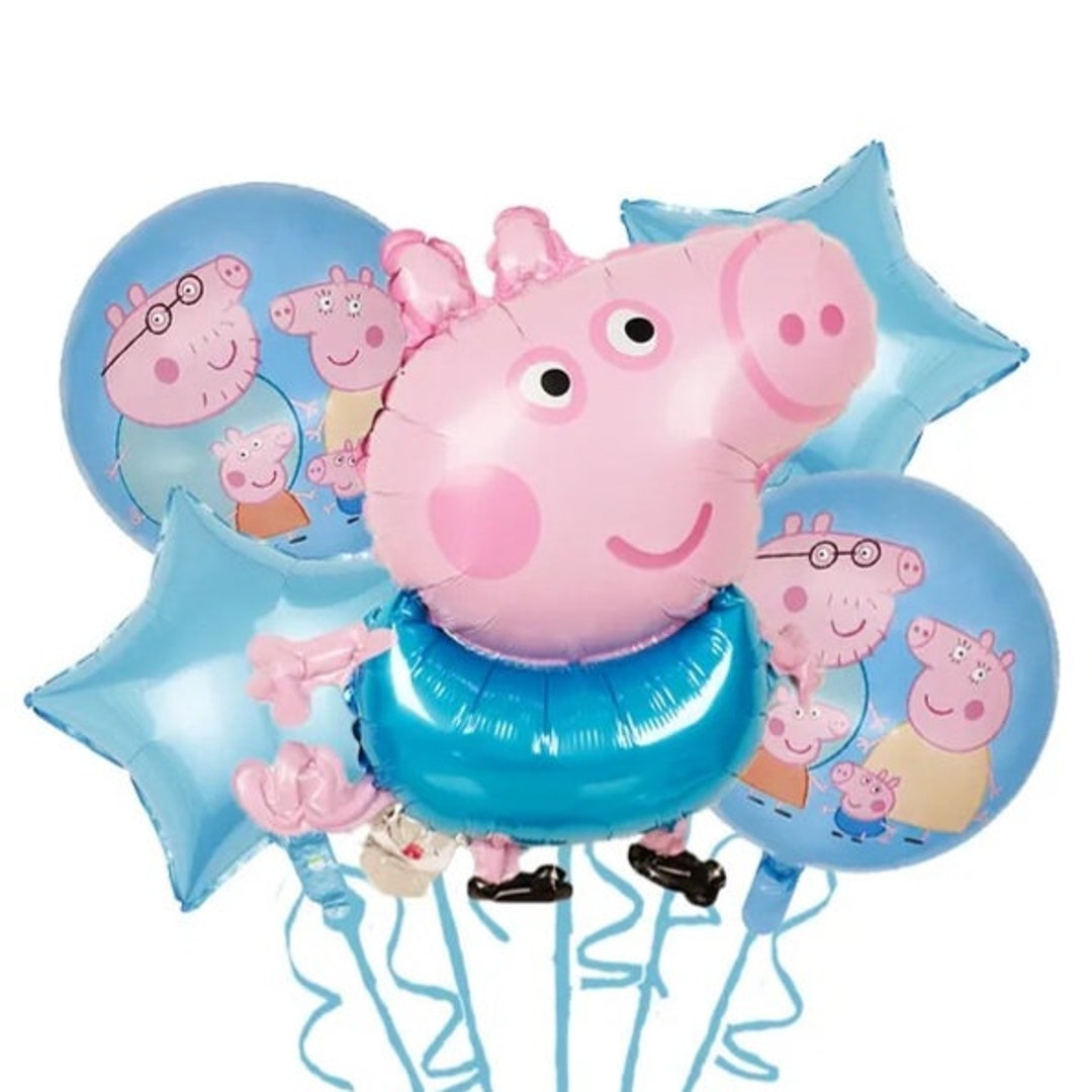 5pc Peppa Pig George Balloons - Etsy