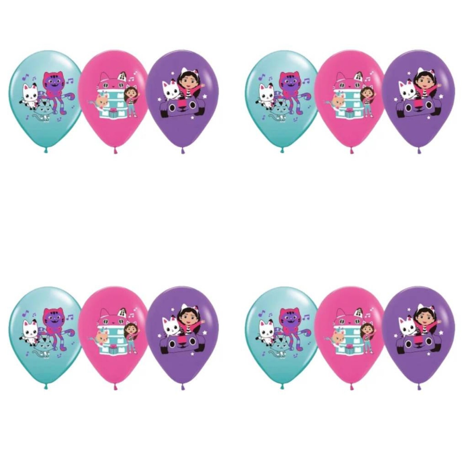 14PC Set GABBY'S DOLLHOUSE Balloons Party Supplies Decor Etsy