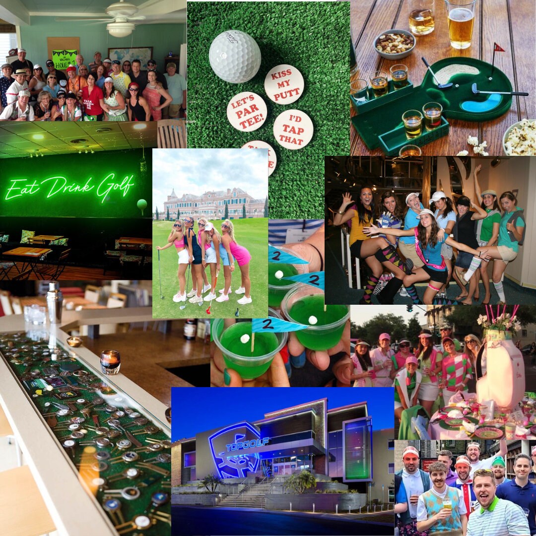 Bar Golf Crawl Scorecard | Editable Canva Templates | Printable Bar ...