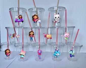 Gabby's Dollhouse Disposable Cups, Gabby's Dollhouse Party Favor, Birthday Favors