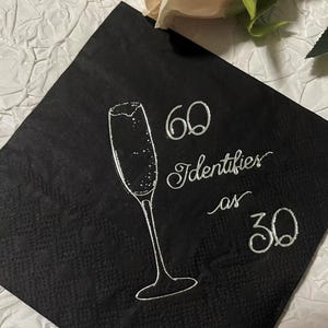 Custom Gold Foil Napkins: Personalized Wedding, Christmas, Engagement