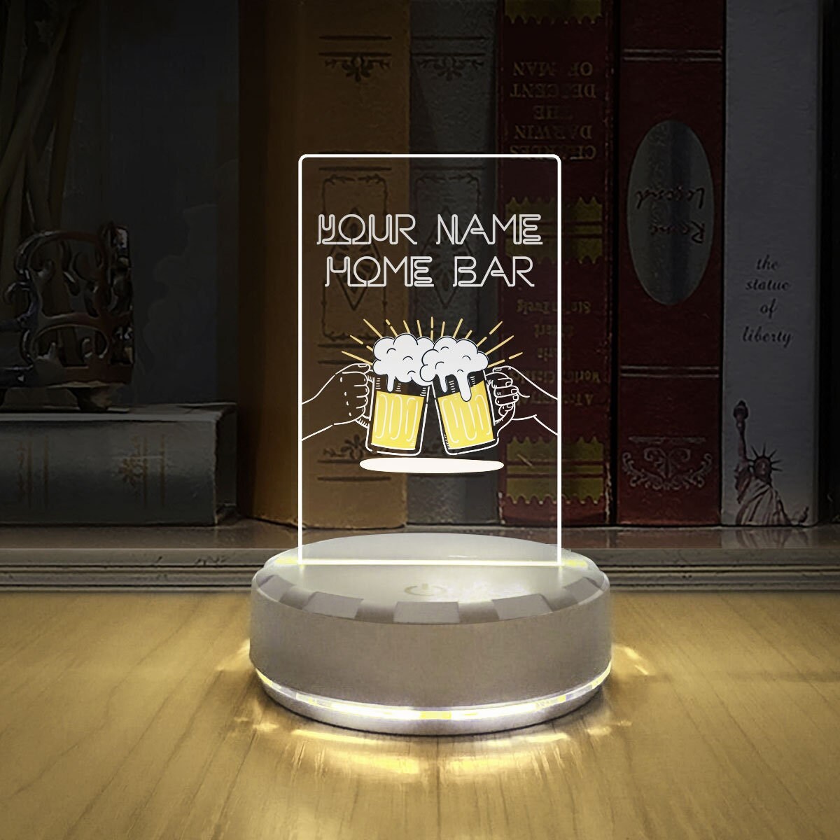 Personalised Bar Sign for Home Bar, Custom Led Sign, Oktoberfest Drink ...