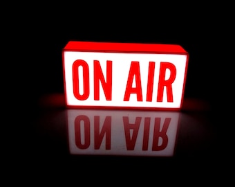 On Air Light Sign, Dimmable On Air Lamp, Custom Lightbox, Customizable Podcast Sign, Ideal for Studios, Content Creators & Broadcasting