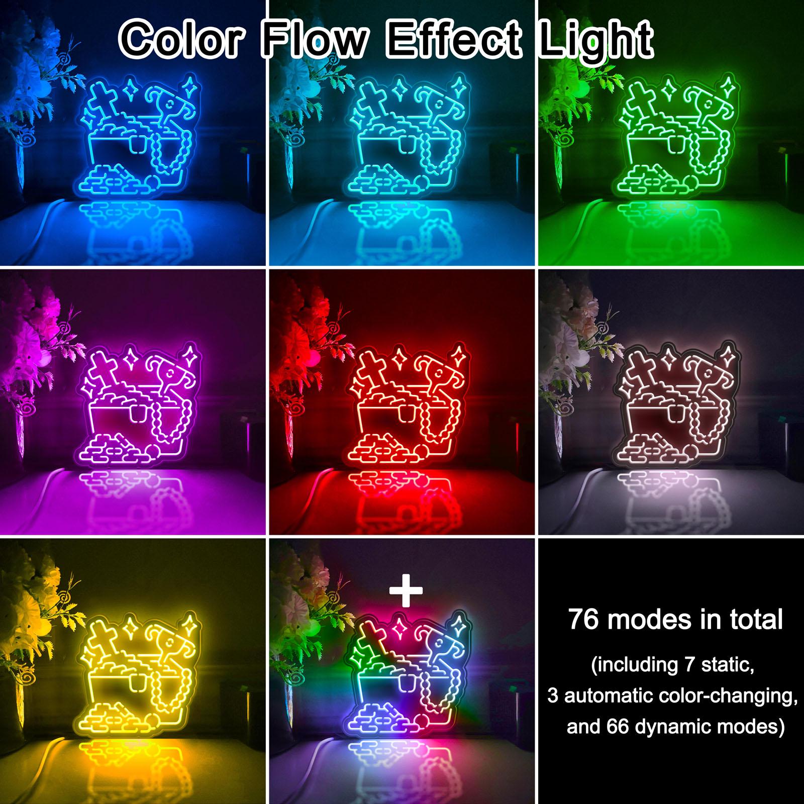 Illustration of Treasure Chest With Led Light For Goldfish