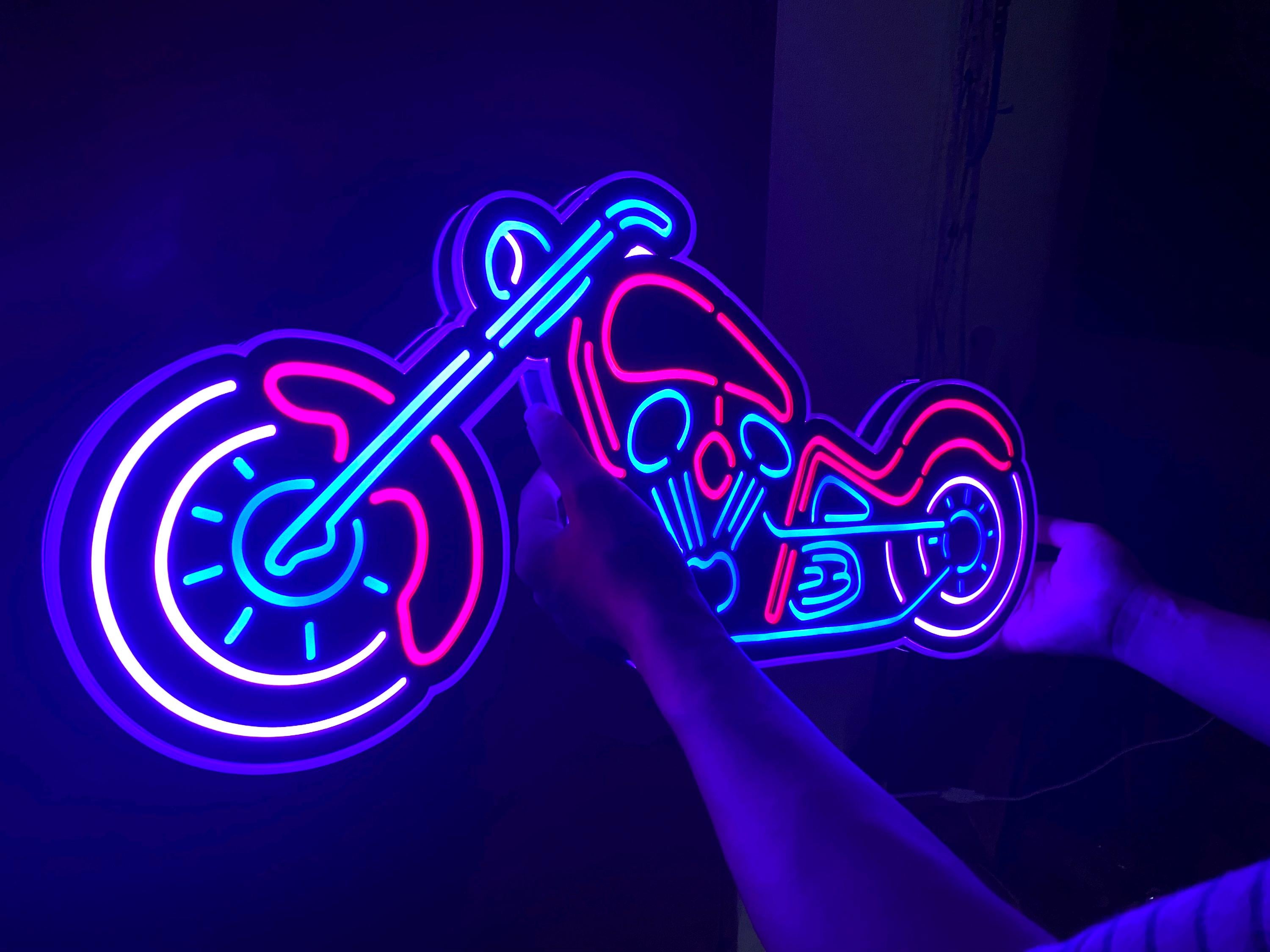 Wunderbare handgefertigte Harley Davidson Lampe (Neu (gemäss