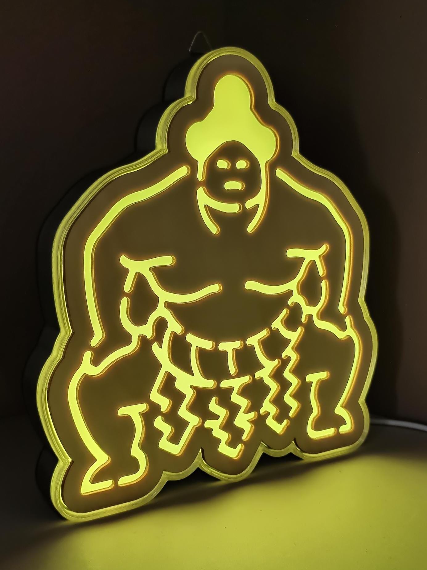 Sumo Led Light Box, Sumo Wall Art Decor, Light Sign, Desktop ...
