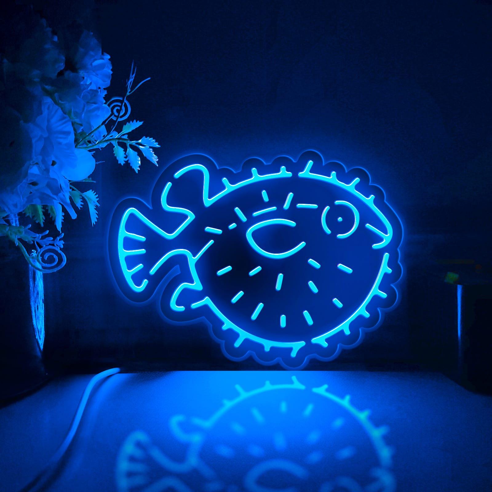 Puffer fish lamp - Etsy 日本