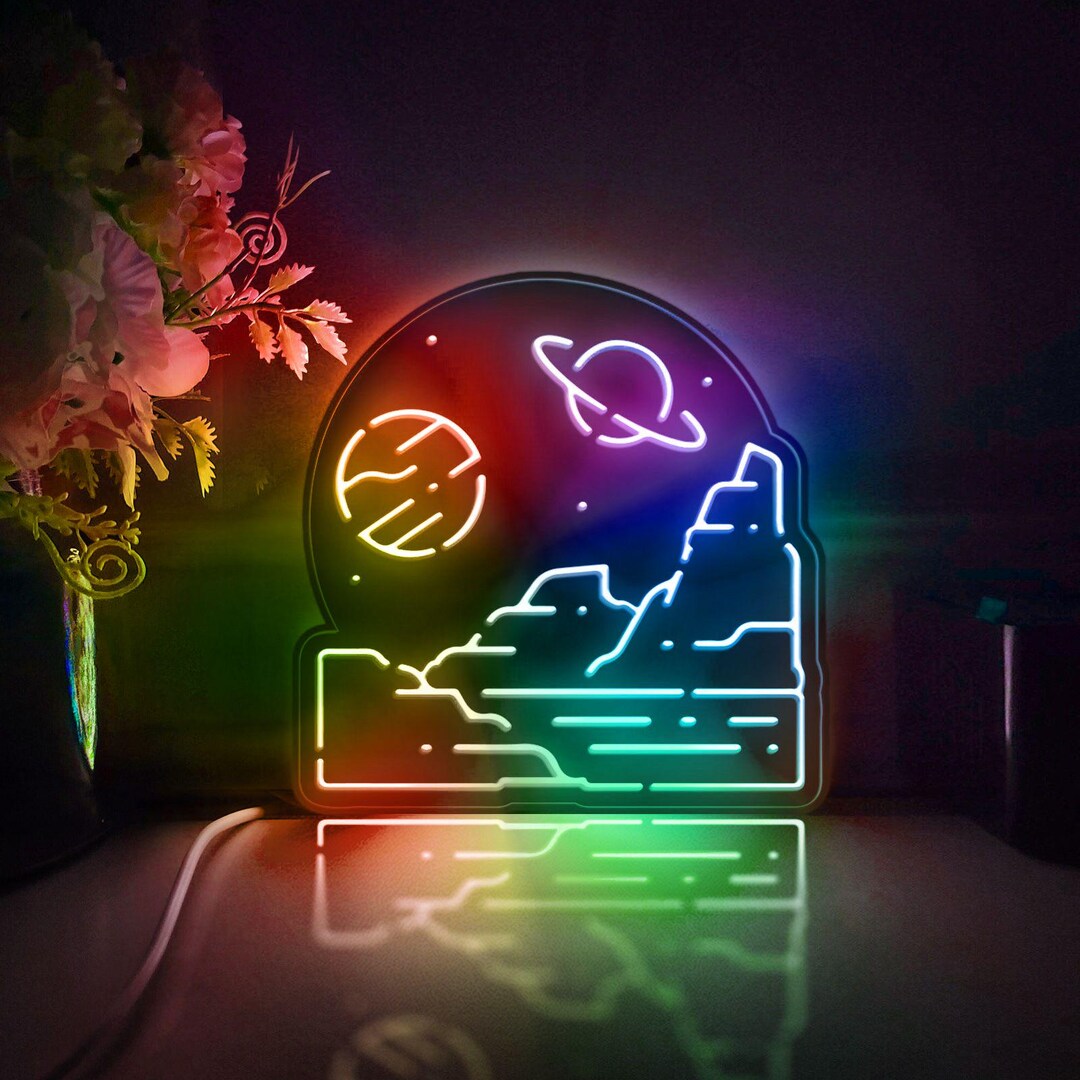 Galaxy Led Light Box, Star Wall Art Decor, Personalized Light Sign ...