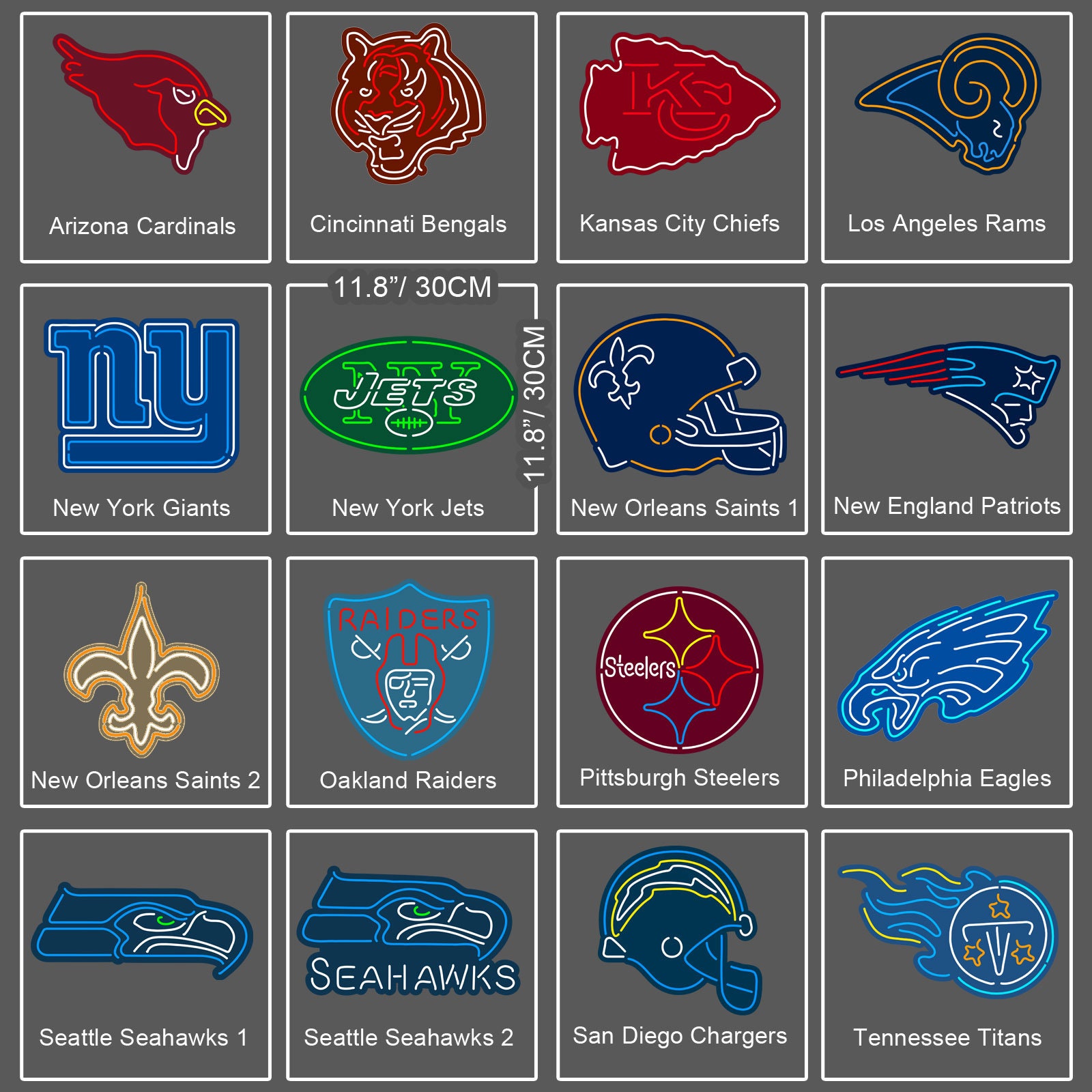 NFL Seattle Seahawks Led Light Desktop Decorations Wall Hangings Man