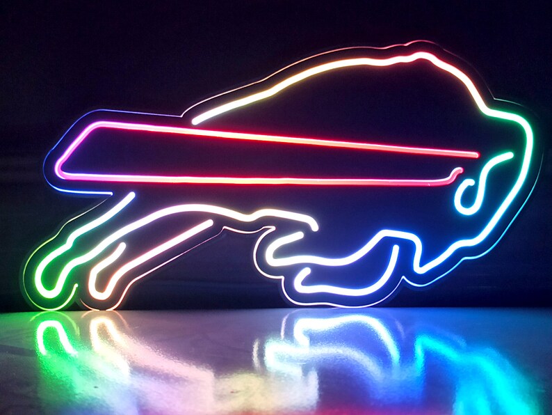 Buffalo Bills NFL Led Light NFL Desktop Decoration Wall Hangings Man