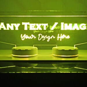 Custom LED Logo Sign, Personalized Led Night Light, LED Desk Lamp ...