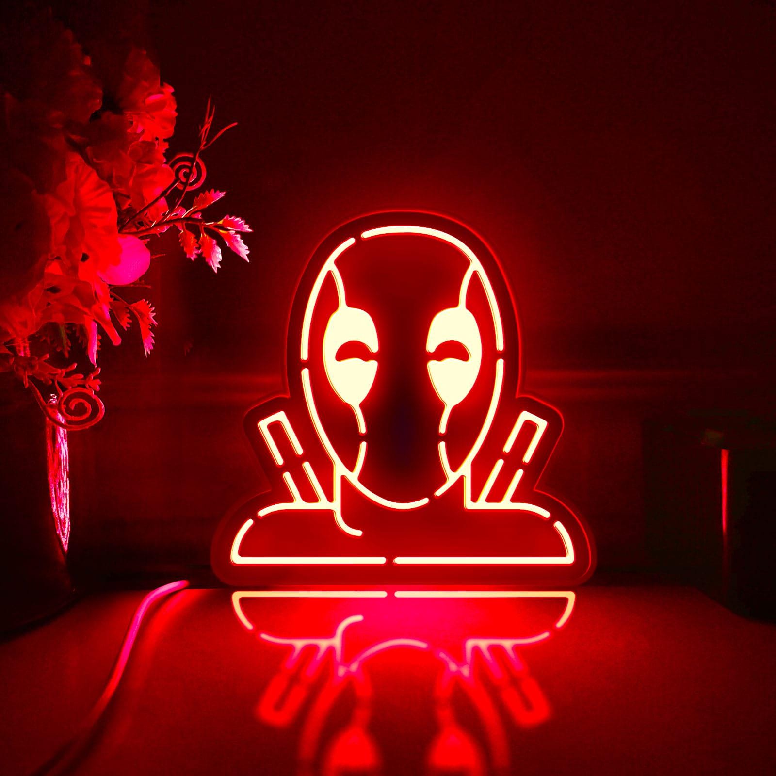 Deadpool Led Light Box, Avenger Wall Art Decor, Light Sign, Desktop ...