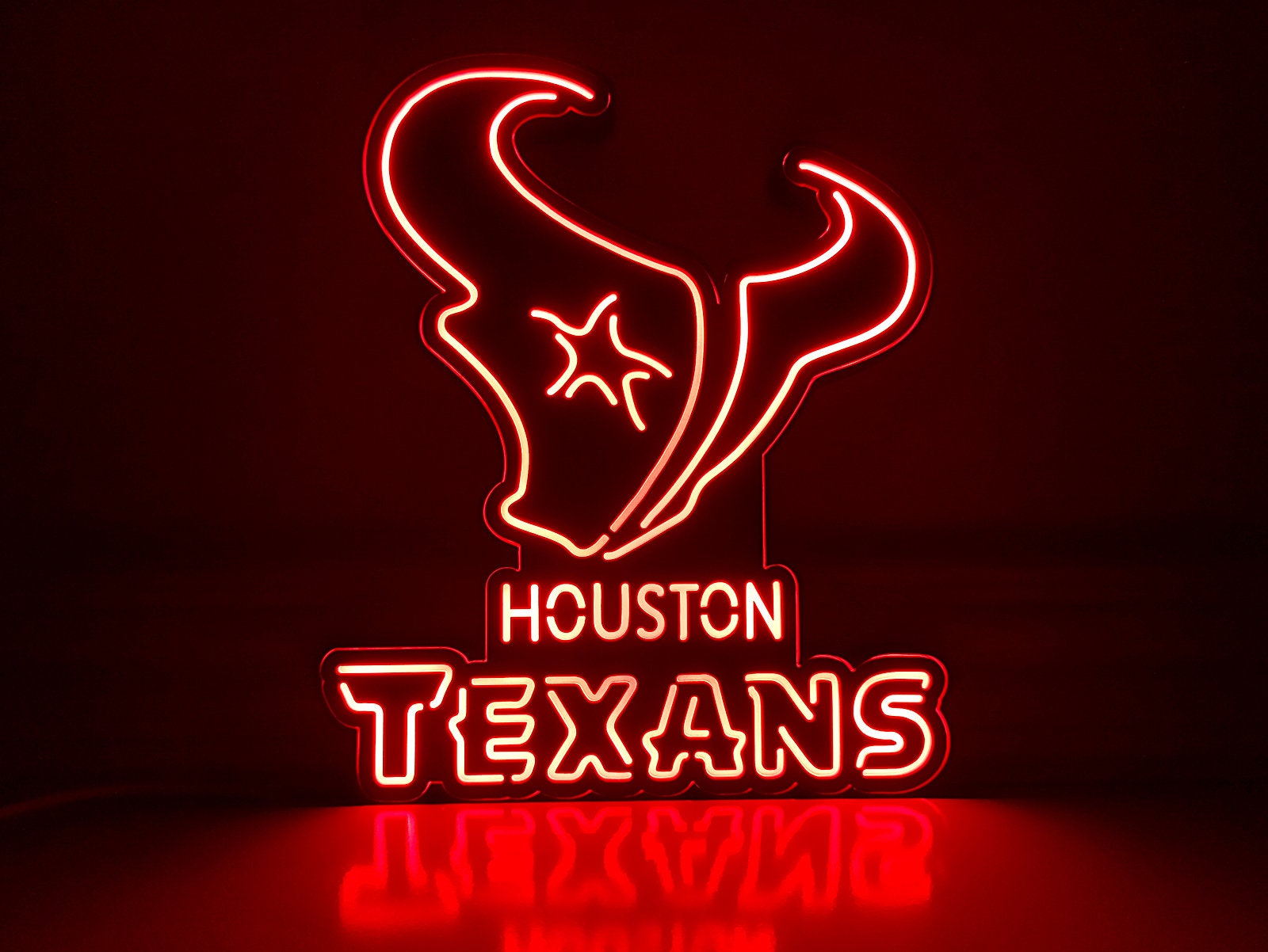 Houston Texans NFL Led Sign, NFL Led Light Box, Desktop Decoration