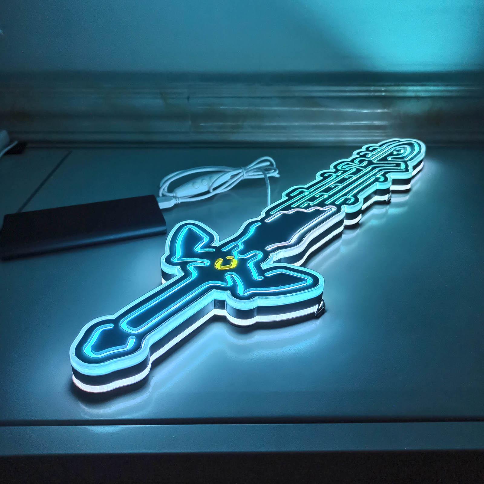 Led Master Sword Legend of Zelda Master Sword LED Light, Master Sword Decoration, Master ...