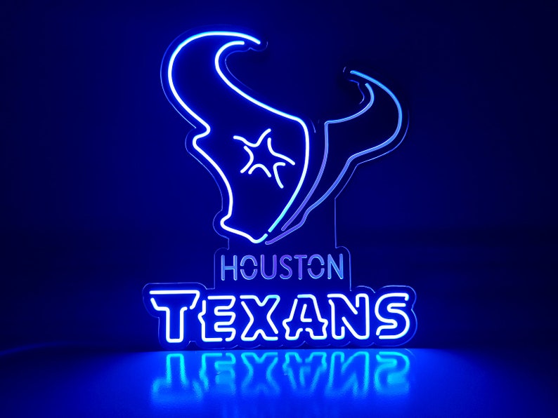 Houston Texans NFL Led Sign, NFL Led Light Box, Desktop Decoration