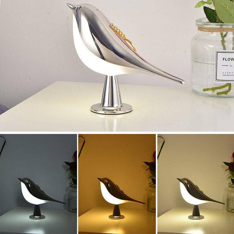 Modern Magpie Bird LED Table Desk Lamp Bedside Touch Reading Etsy