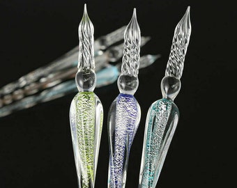 Glass Dipping Dip Fountain Pen Crystal Signature Vintage Ink Filling Calligraphy